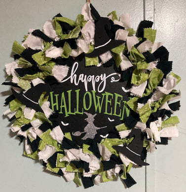 Witches Hat Happy Halloween Wreath