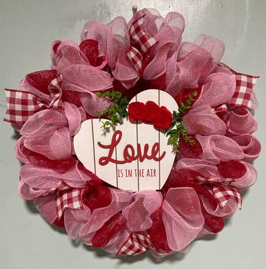 Love is in the Air Valentine Wreath