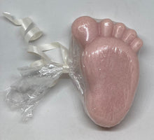 Load image into Gallery viewer, Baby's footprint sugar scrub bar