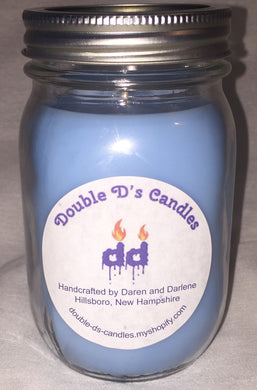 16 ounce mason jar Baby powder scented candle