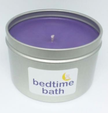 8 ounce tin lavender/ bedtime bath scented candle